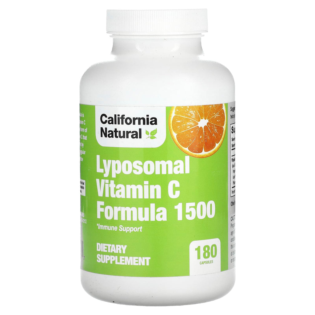 California Natural, Lyposomal Vitamin C Formula 1500, 180 Capsules 