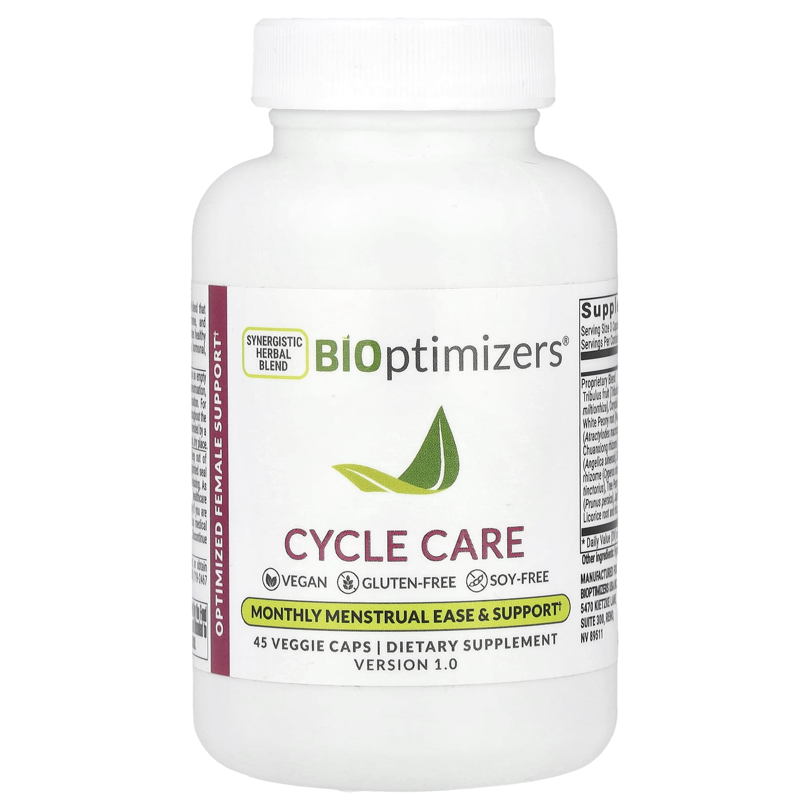 BIOptimizers, Cycle Care, 45 Veggie Caps