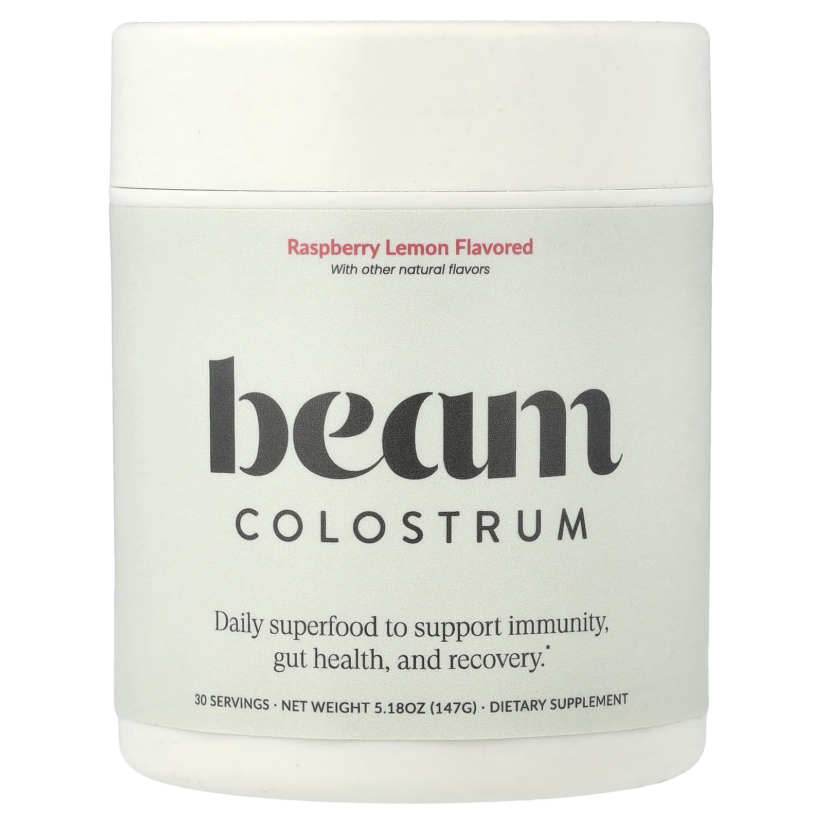 Beam, Colostrum, Raspberry Lemon, 5.18 oz (147 g)