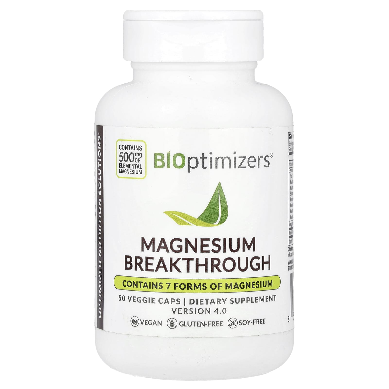 BIOptimizers, Magnesium Breakthrough, 50 Veggie Caps