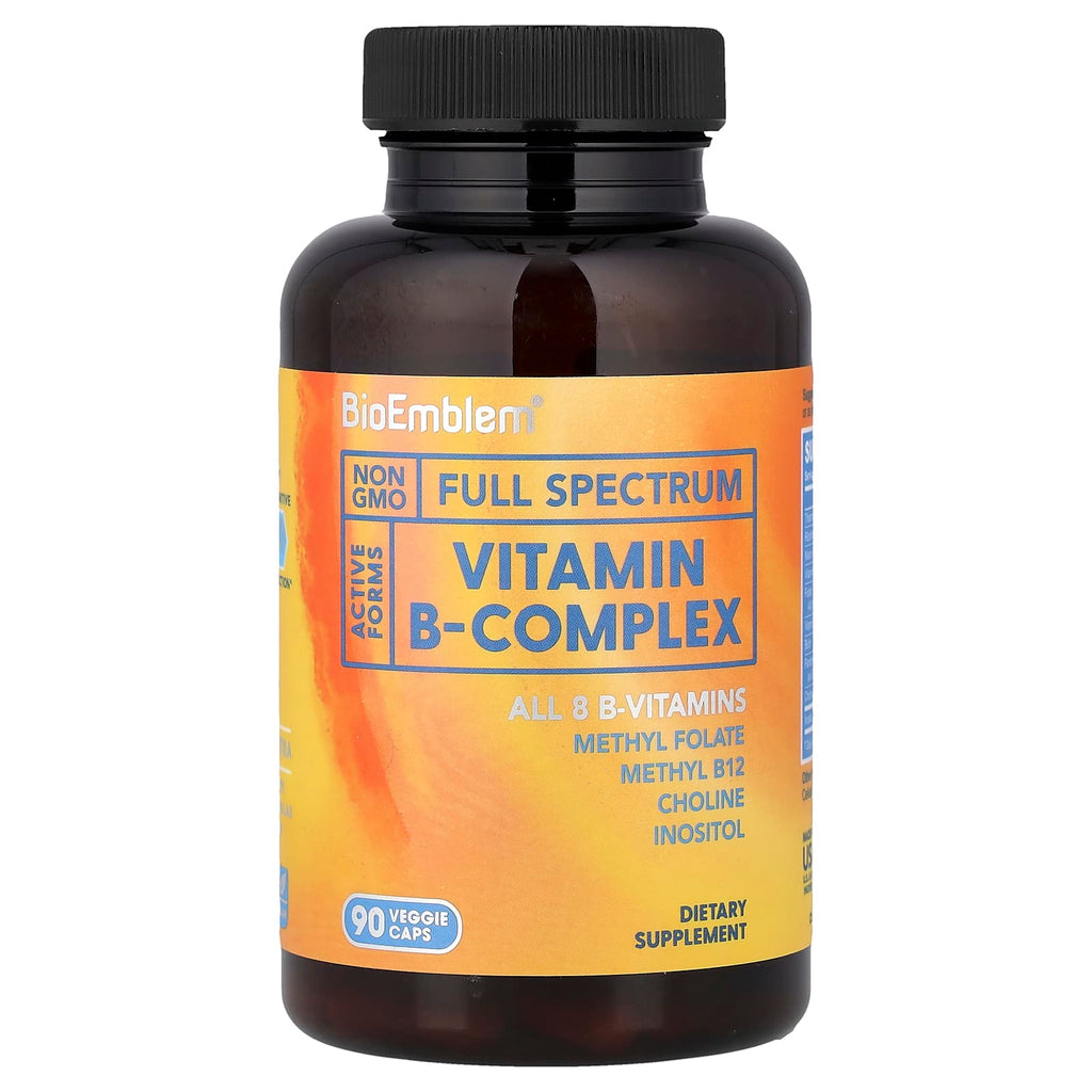 BioEmblem, Vitamin B-Complex, 90 Veggie Caps