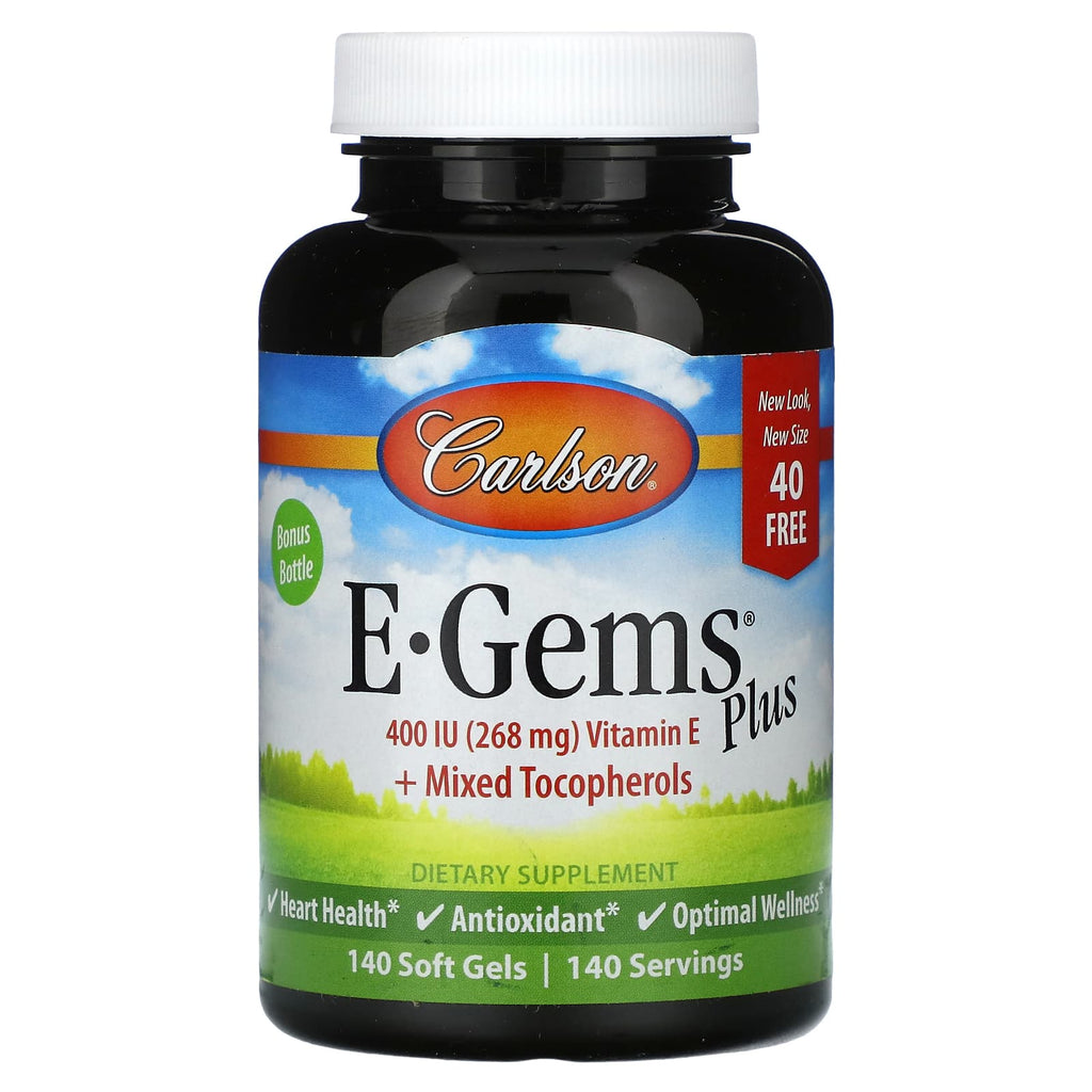 Carlson, E-Gems Plus, 400 IU (268 mg), 140 Soft Gels