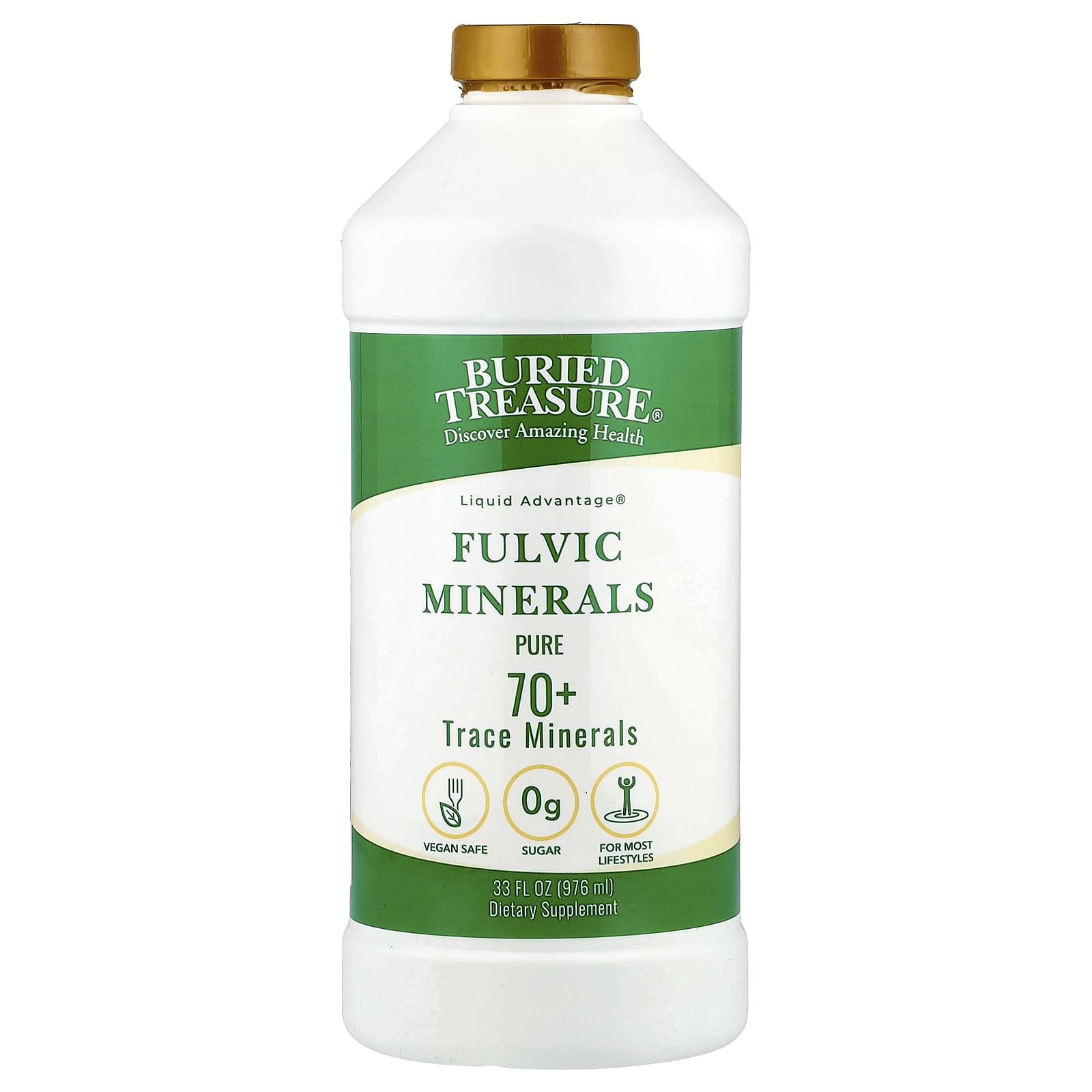 Buried Treasure, Liquid Advantage®, Fulvic Minerals, 33 fl oz (976 ml)
