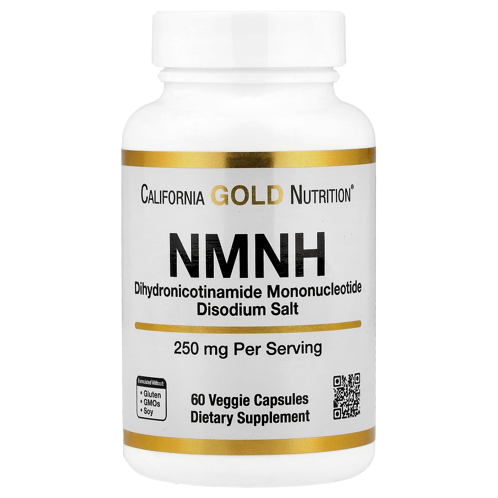 California Gold Nutrition, NMNH, 250 mg, 60 Veggie Capsules