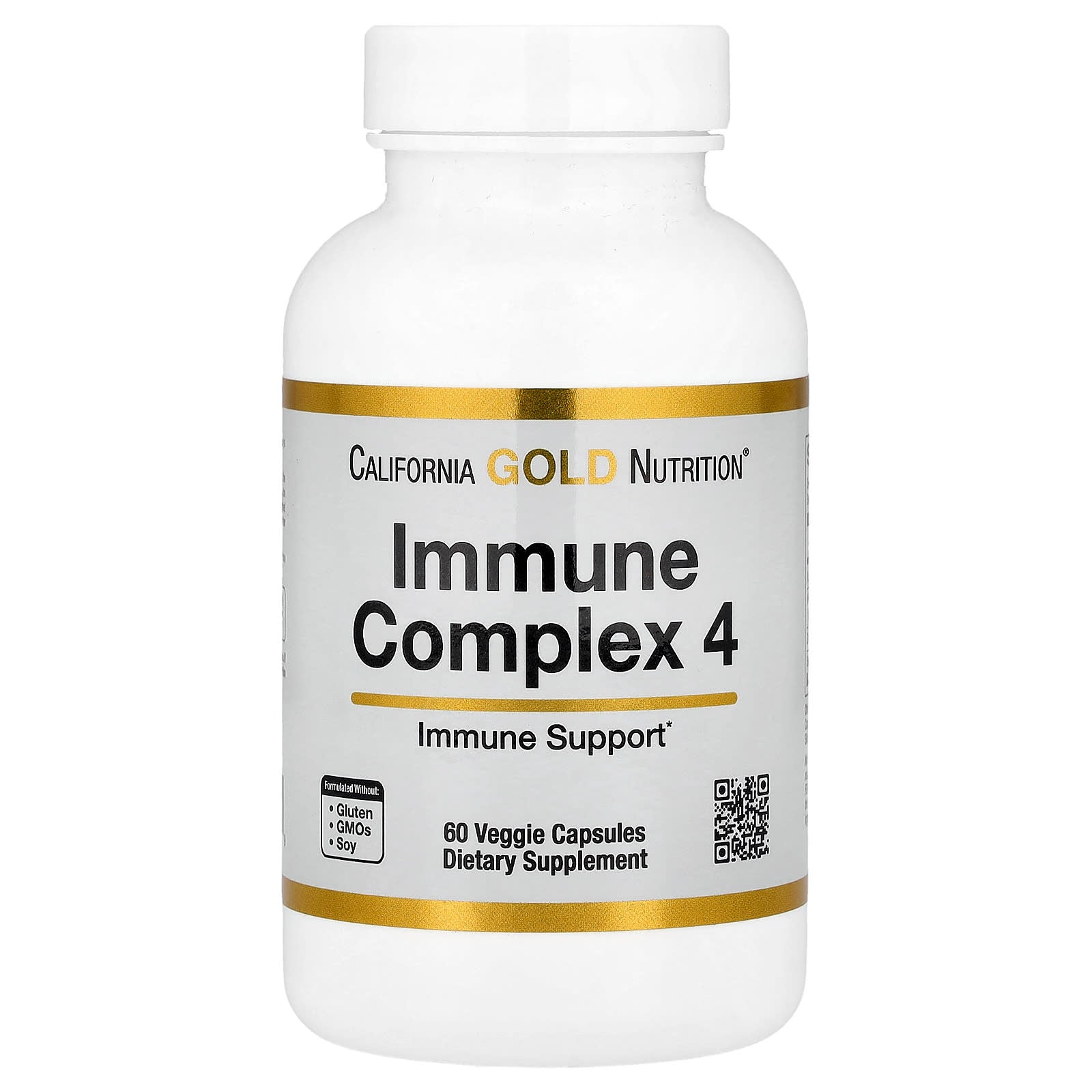 California Gold Nutrition, Immune Complex 4, 60 Veggie Capsules