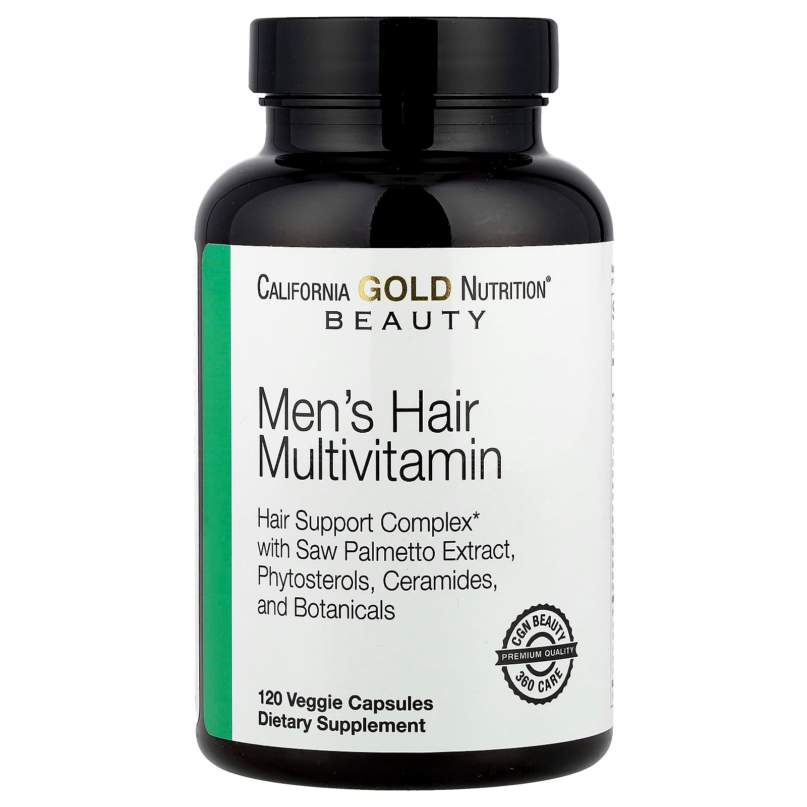 California Gold Nutrition, Beauty, Men's Hair Multivitamin, 120 Veggie Capsules