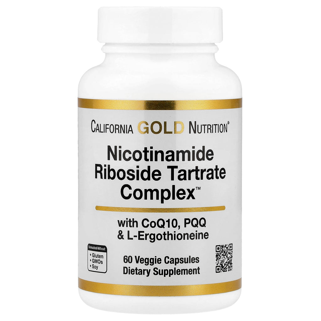 California Gold Nutrition, Nicotinamide Riboside Tartrate (NRT) Complex, 60 Veggie Capsules